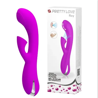 Вибромассажер с вакуумным клиторальным стимулятором PrettyLove-Roy