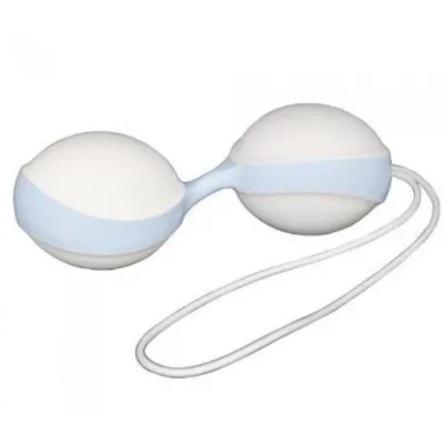 Вагинальные шарики Amor Gym Balls white-blue