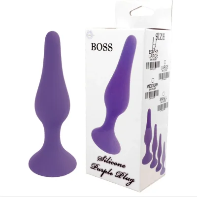 Анальный плаг Silicone Plug Purple - Extra Large