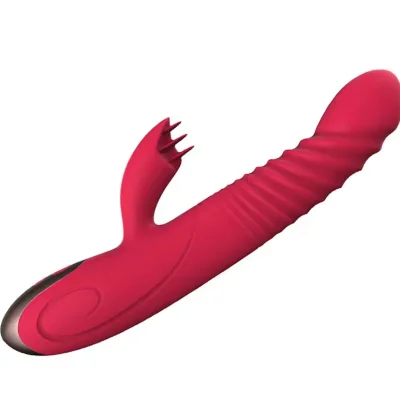 Вибратор кролик  "Fish tongue", ротация, вибрация, функция подогрева