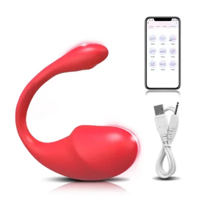 Вагинальное яйцо дистанционное управление "Egg Vibrator", 9 режимов вибрации, красный