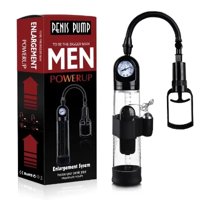 Вакуумная помпа с вибрацией Boss Series: Powerpump MASTER Vibrating - Black&Clear