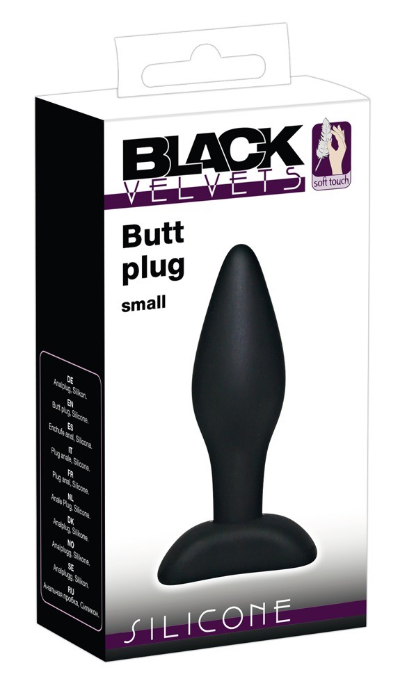 Анальна пробка - Black Velvets Butt Plug Small - зображення 1