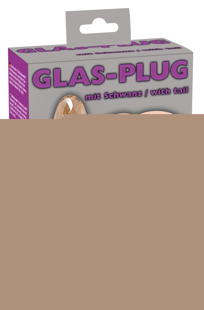 Анальна пробка - Glass-Plug With Tail - зображення 1
