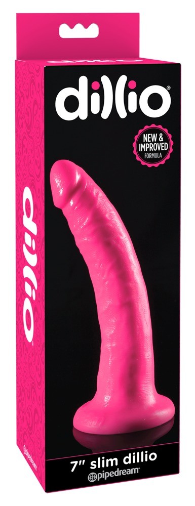 Фалоімітатор - Dillio 7" Slim Pink - зображення 1