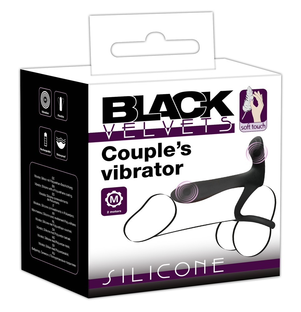 Вібратор для пар - Black Velvets Couple's Vibrator - зображення 1