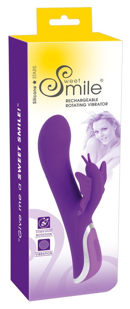 Вібратор - Sweet Smile Rechargeable Rotating Vibrator - зображення 1
