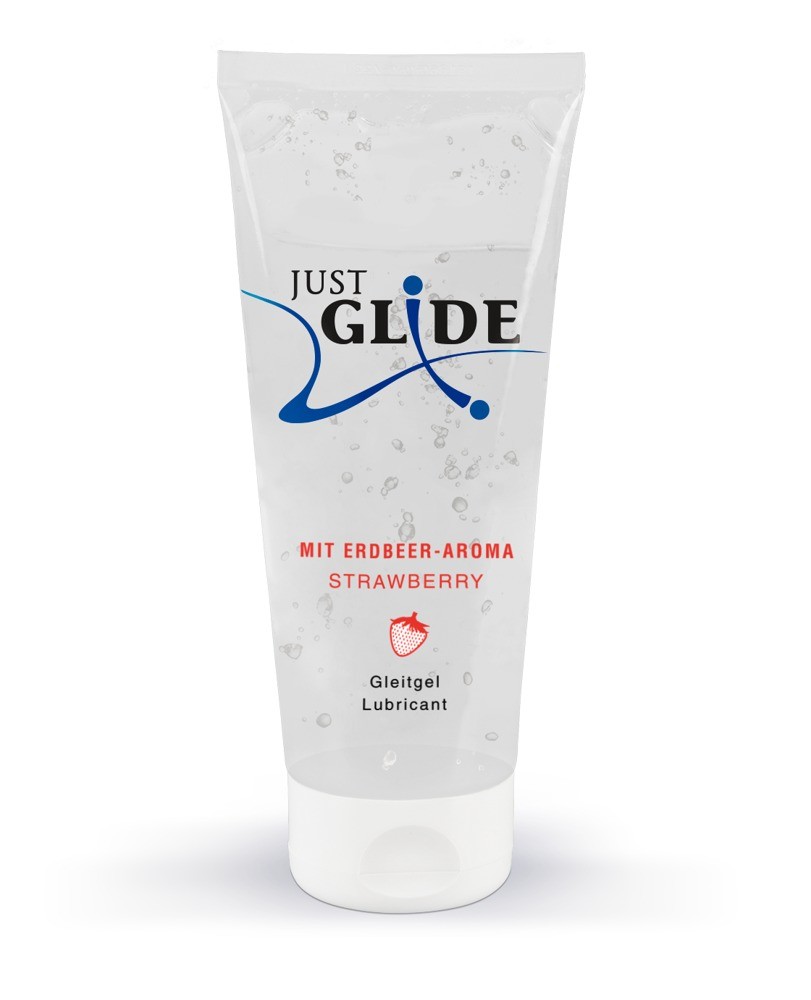 Лубрикант - Just Glide Strawberry, 200 мл - зображення 1