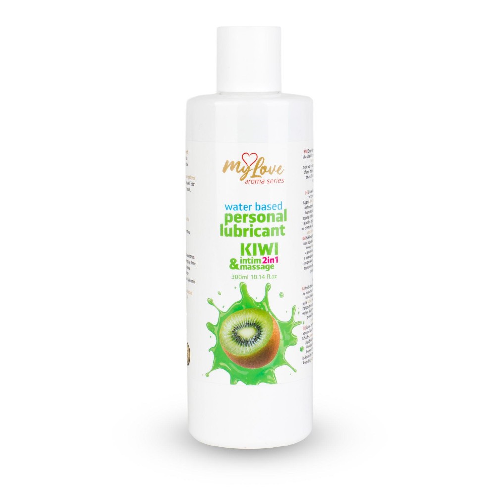 2в1 лубрикант та масажний гель - MyLove Aroma Series Intim&Massage Kiwi, 300 мл - зображення 1
