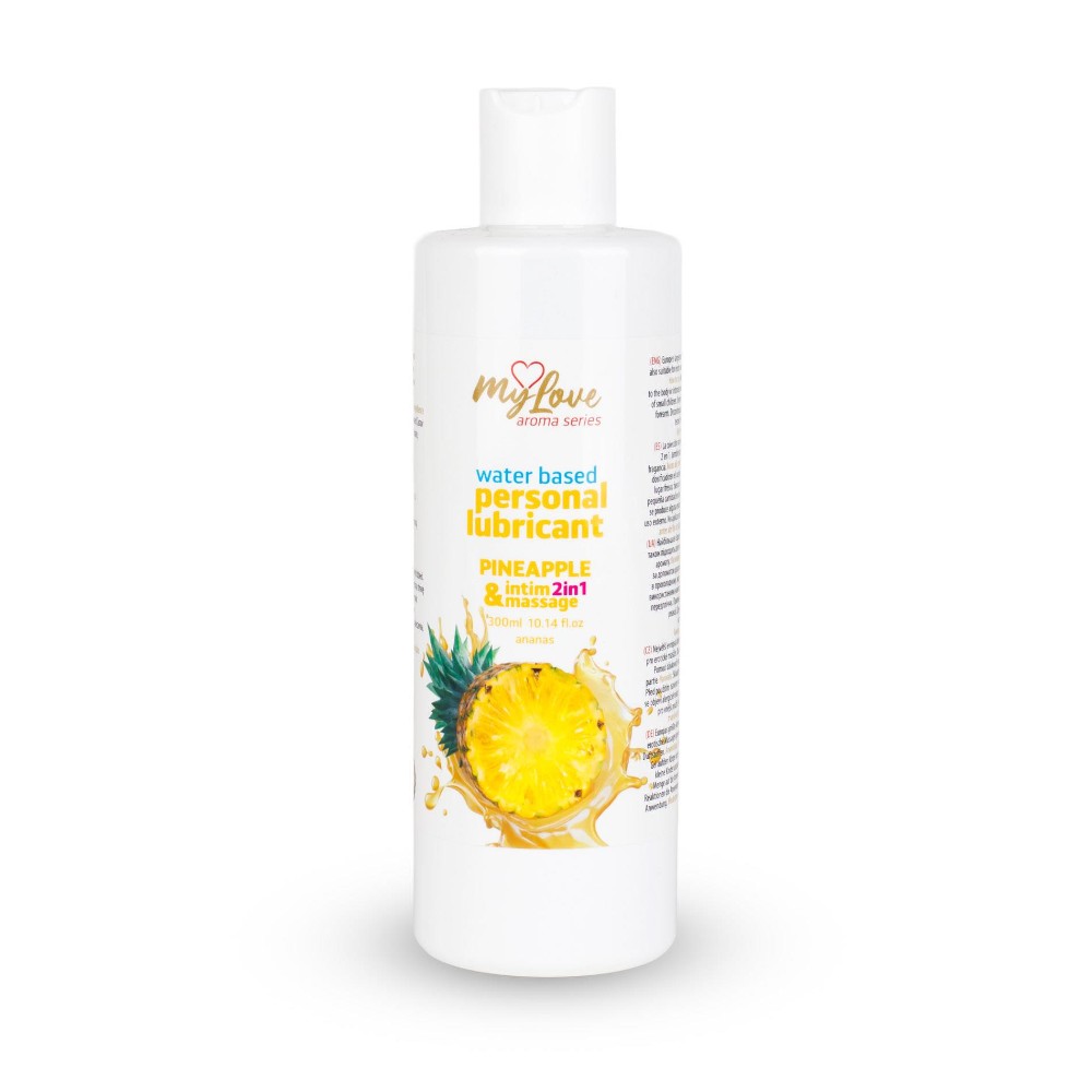 2в1 лубрикант та масажний гель - MyLove Aroma Series Intim&Massage Pineapple, 300 мл - зображення 1