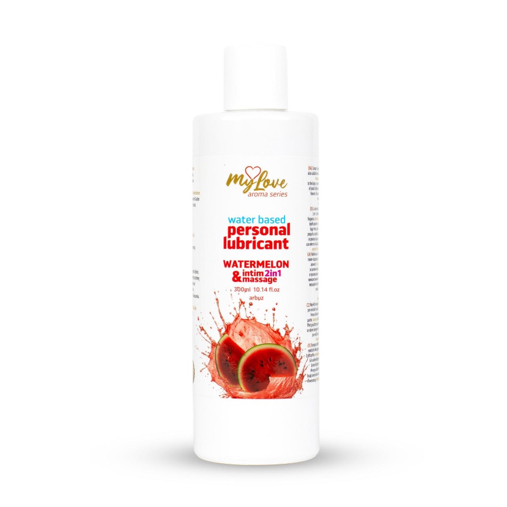 2в1 лубрикант та масажний гель - MyLove Aroma Series Intim&Massage Watermelon, 300 мл - зображення 1