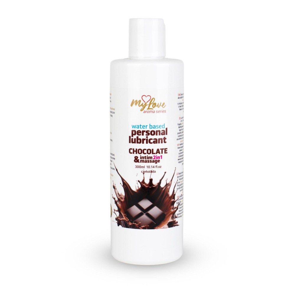 2в1 лубрикант та масажний гель - MyLove Aroma Series Intim&Massage Chocolate, 300 мл - зображення 1