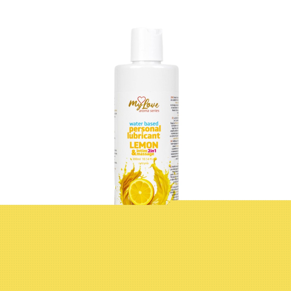 2в1 лубрикант та масажний гель - MyLove Aroma Series Intim&Massage Lemon, 300 мл - зображення 1