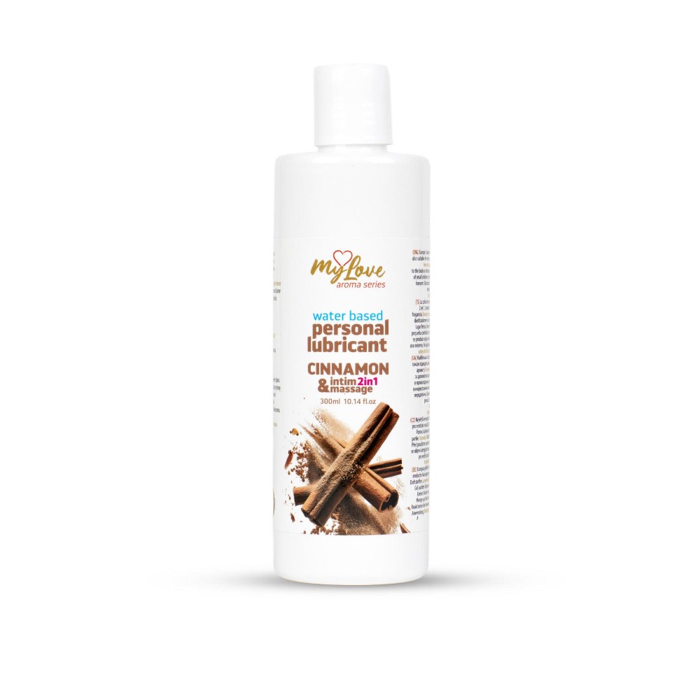 2в1 лубрикант та масажний гель - MyLove Aroma Series Intim&Massage Cinnamon, 300 мл - зображення 1