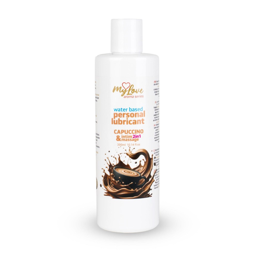 2в1 лубрикант та масажний гель - MyLove Aroma Series Intim&Massage Capuccino, 300 мл - зображення 1