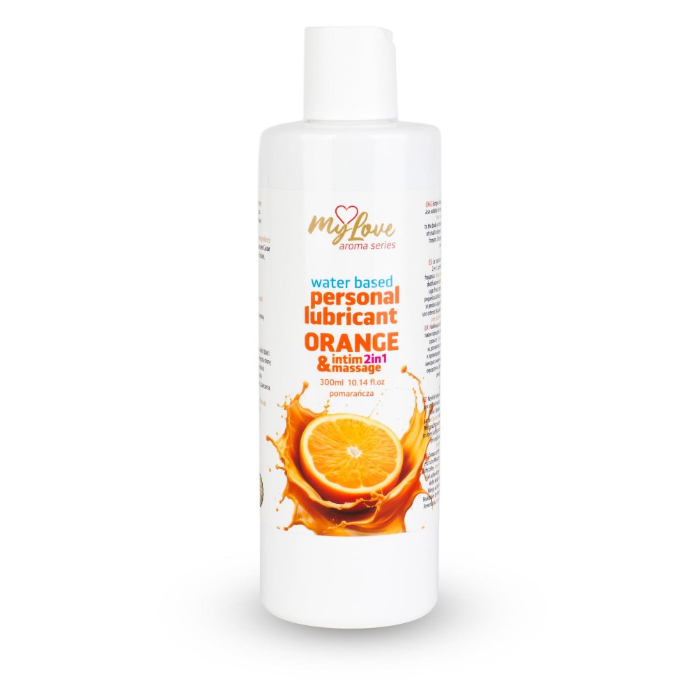 2в1 лубрикант та масажний гель - MyLove Aroma Series Intim&Massage Orange, 300 мл - зображення 1