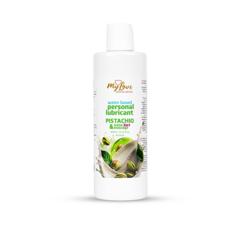 2в1 лубрикант та масажний гель - MyLove Aroma Series Intim&Massage Pistachio, 300 мл - зображення 1