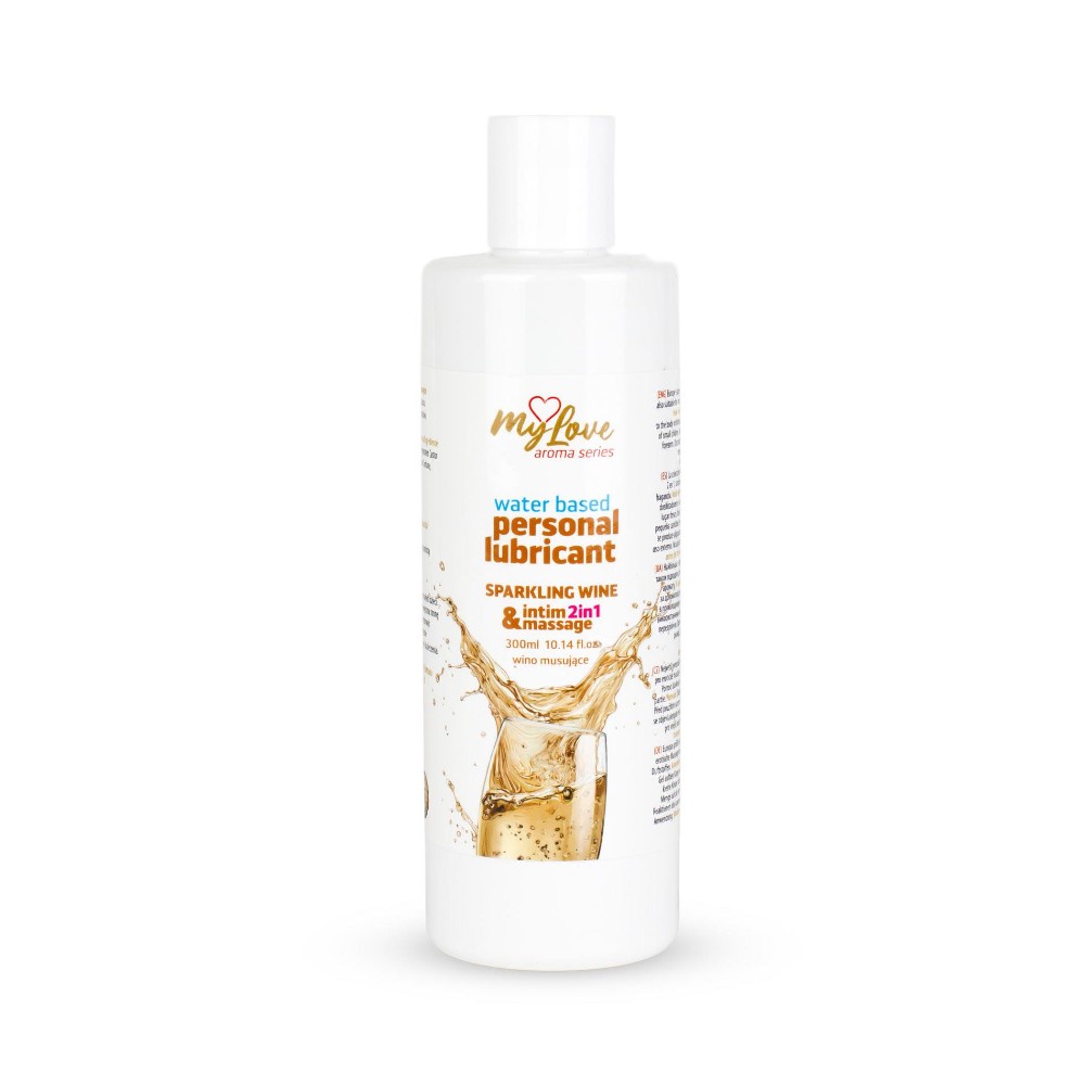 2в1 лубрикант та масажний гель - MyLove Aroma Series Intim&Massage Sparkling Wine, 300 мл - зображення 1