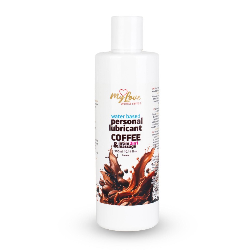 2в1 лубрикант та масажний гель - MyLove Aroma Series Intim&Massage Coffee, 300 мл - зображення 1