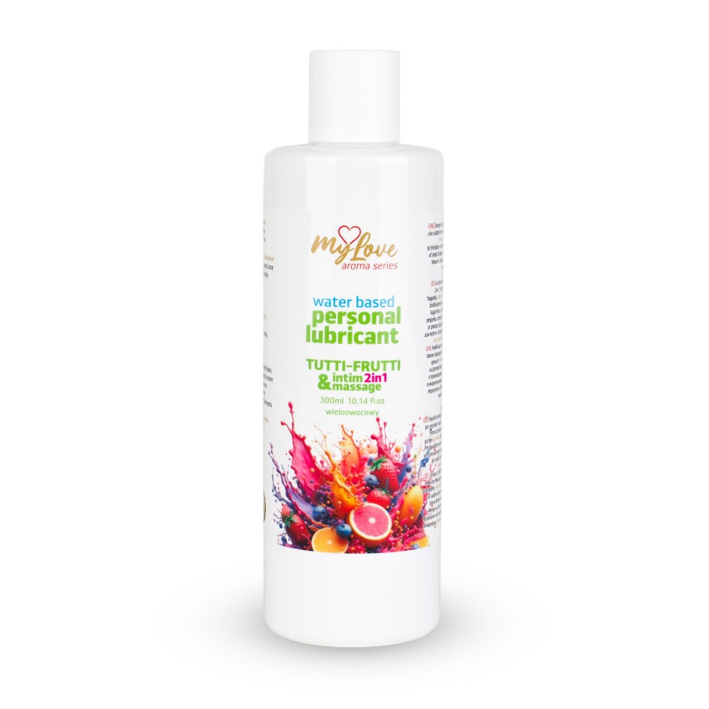 2в1 лубрикант та масажний гель - MyLove Aroma Series Intim&Massage Tutti-Frutti, 300 мл - зображення 1