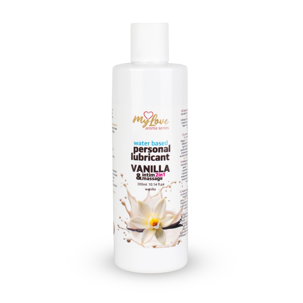 2в1 лубрикант та масажний гель - MyLove Aroma Series Intim&Massage Vanilla, 300 мл - зображення 1