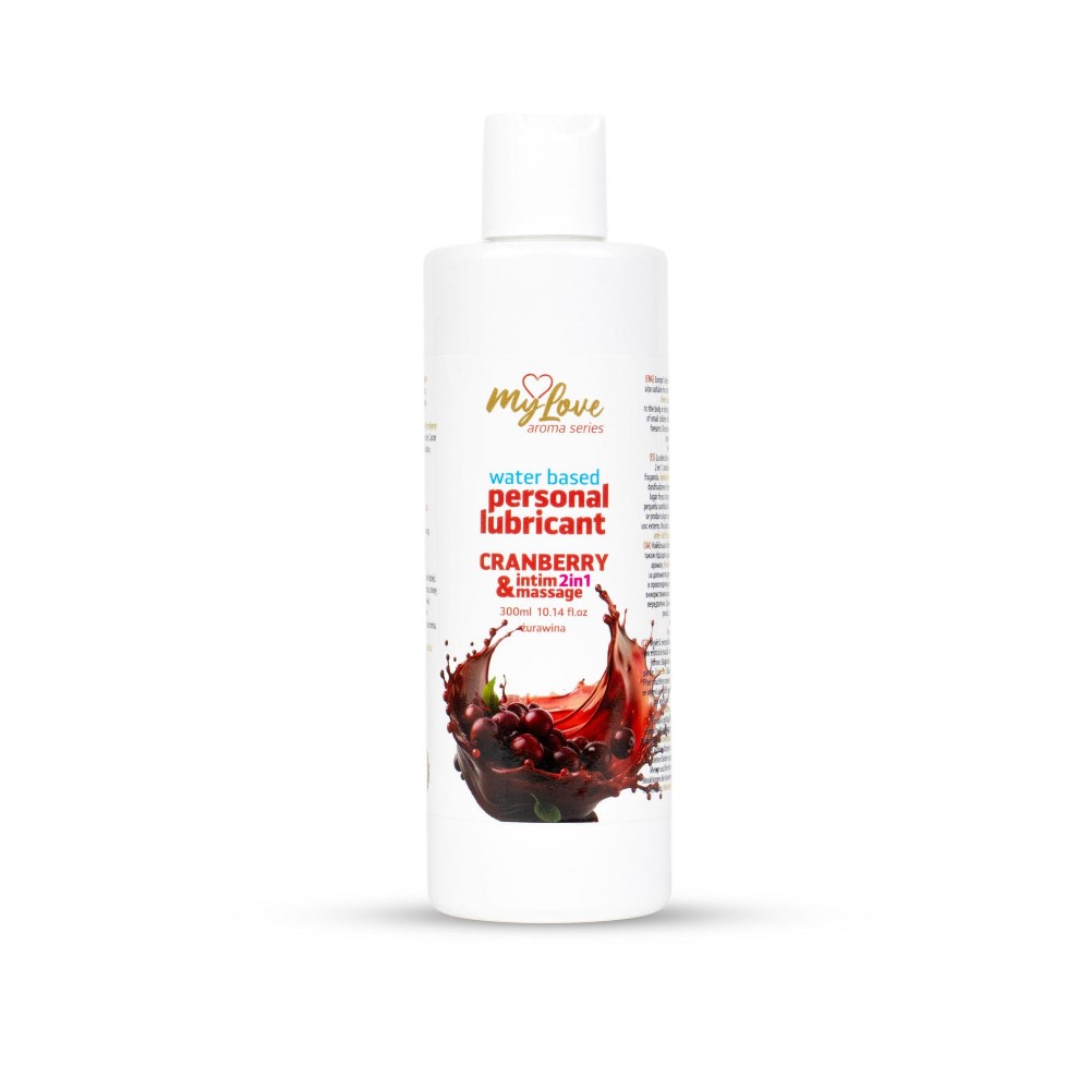 2в1 лубрикант та масажний гель - MyLove Aroma Series Intim&Massage Cranberry, 300 мл - зображення 1