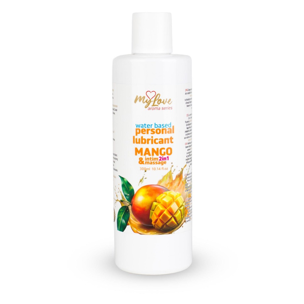 2в1 лубрикант та масажний гель - MyLove Aroma Series Intim&Massage Mango, 300 мл - зображення 1