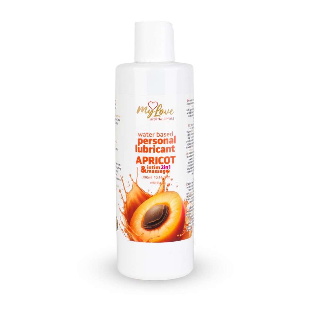2в1 лубрикант та масажний гель - MyLove Aroma Series Intim&Massage Apricot, 300 мл - зображення 1
