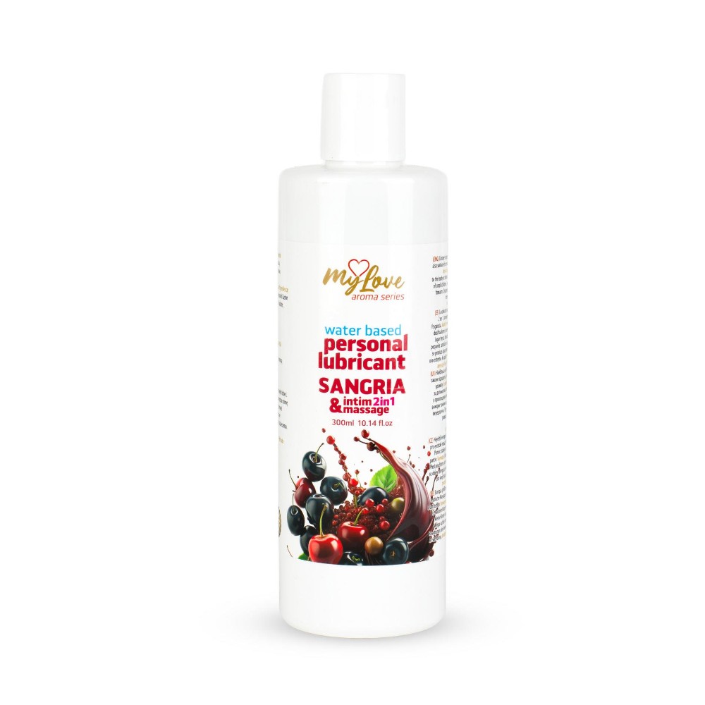 2в1 лубрикант та масажний гель - MyLove Aroma Series Intim&Massage Sangria, 300 мл - зображення 1