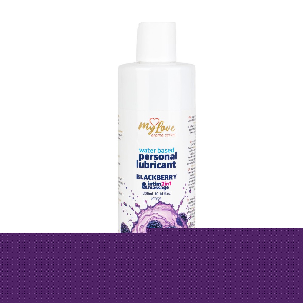 2в1 лубрикант та масажний гель - MyLove Aroma Series Intim&Massage Blackberry, 300 мл - зображення 1