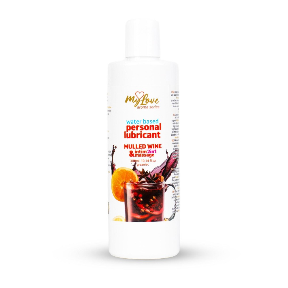 2в1 лубрикант та масажний гель - MyLove Aroma Series Intim&Massage Mulled Wine, 300 мл - зображення 1