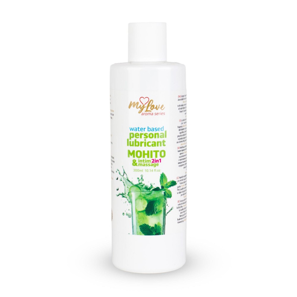 2в1 лубрикант та масажний гель - MyLove Aroma Series Intim&Massage Mohito, 300 мл - зображення 1