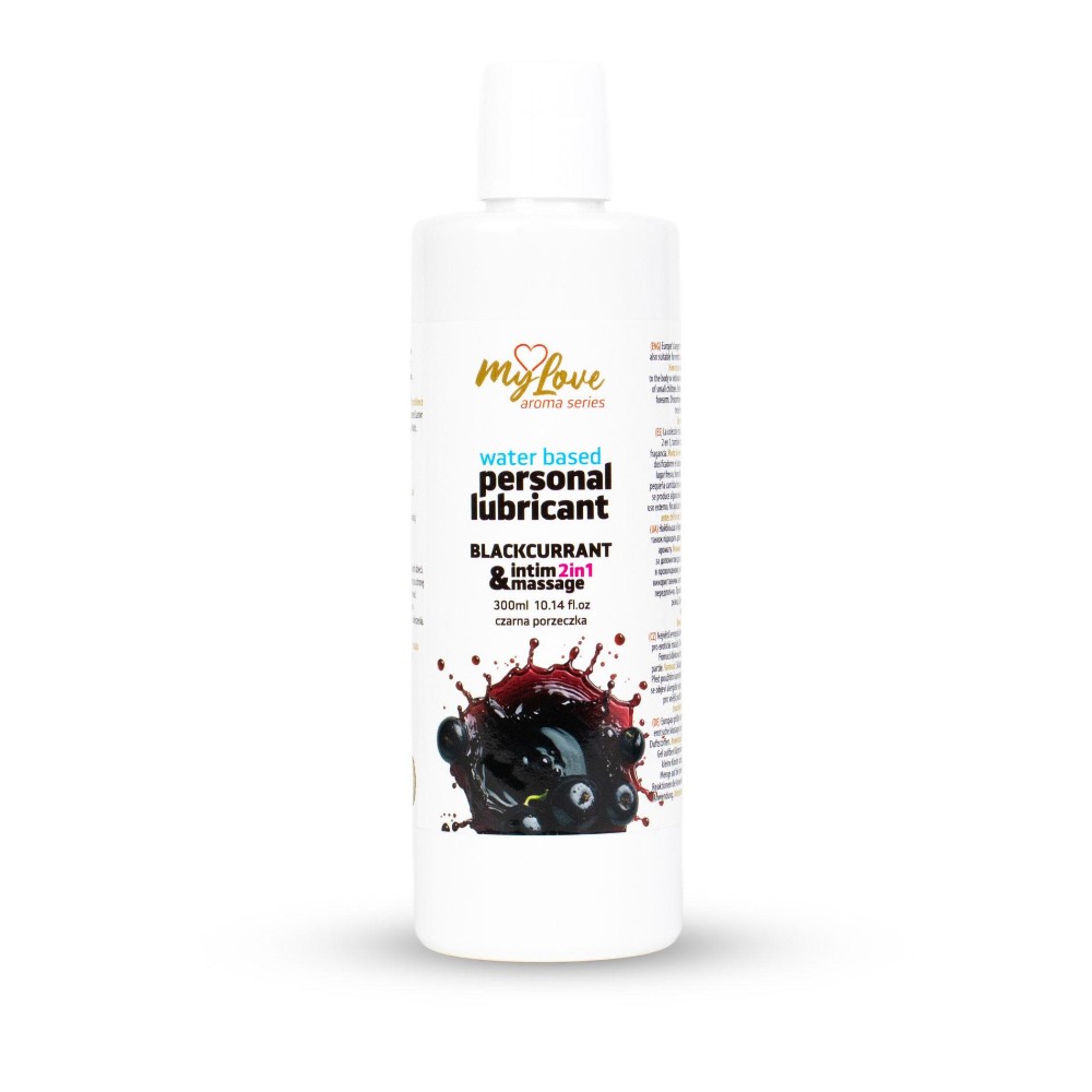 2в1 лубрикант та масажний гель - MyLove Aroma Series Intim&Massage Blackcurrant, 300 мл - зображення 1