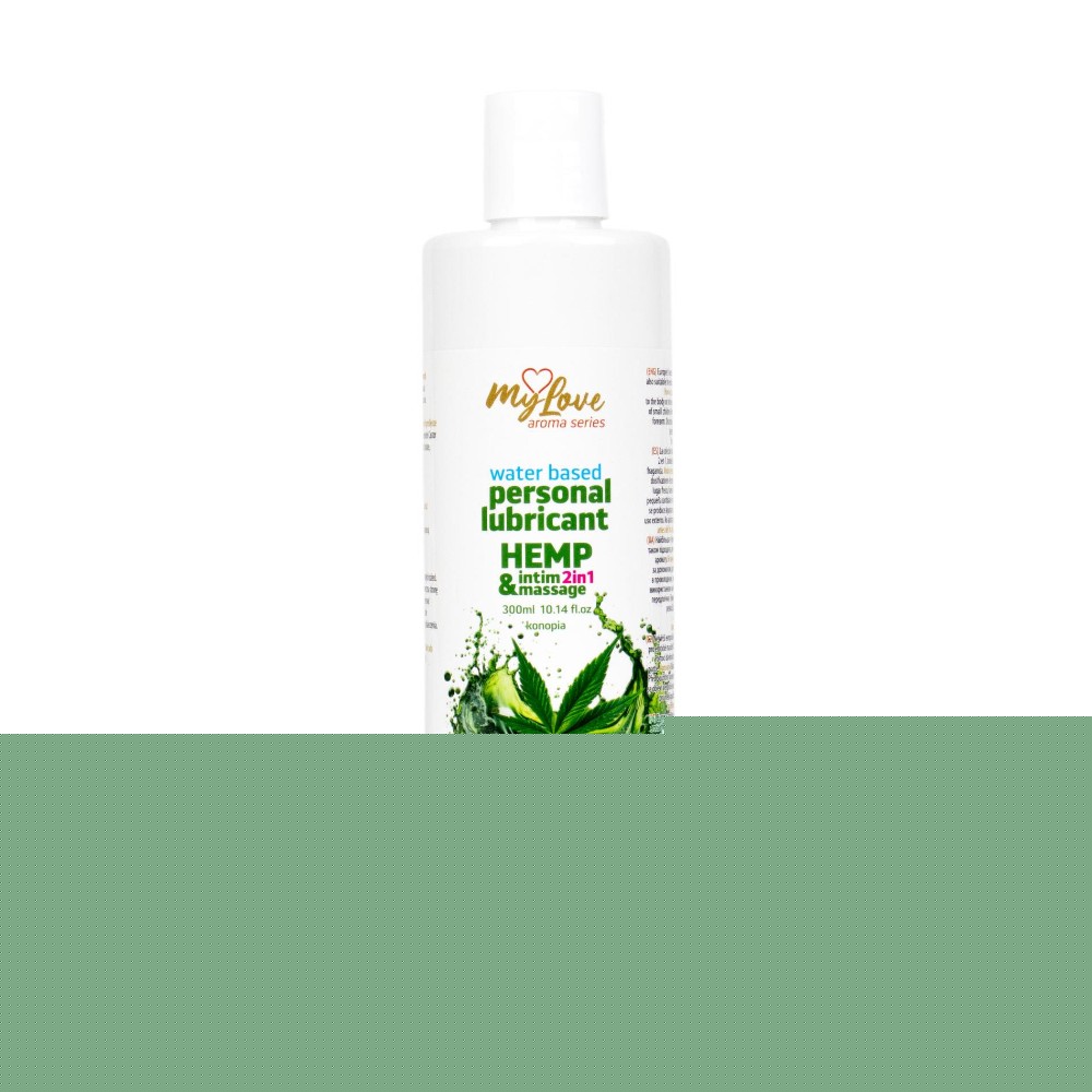 2в1 лубрикант та масажний гель - MyLove Aroma Series Intim&Massage Hemp, 300 мл - зображення 1