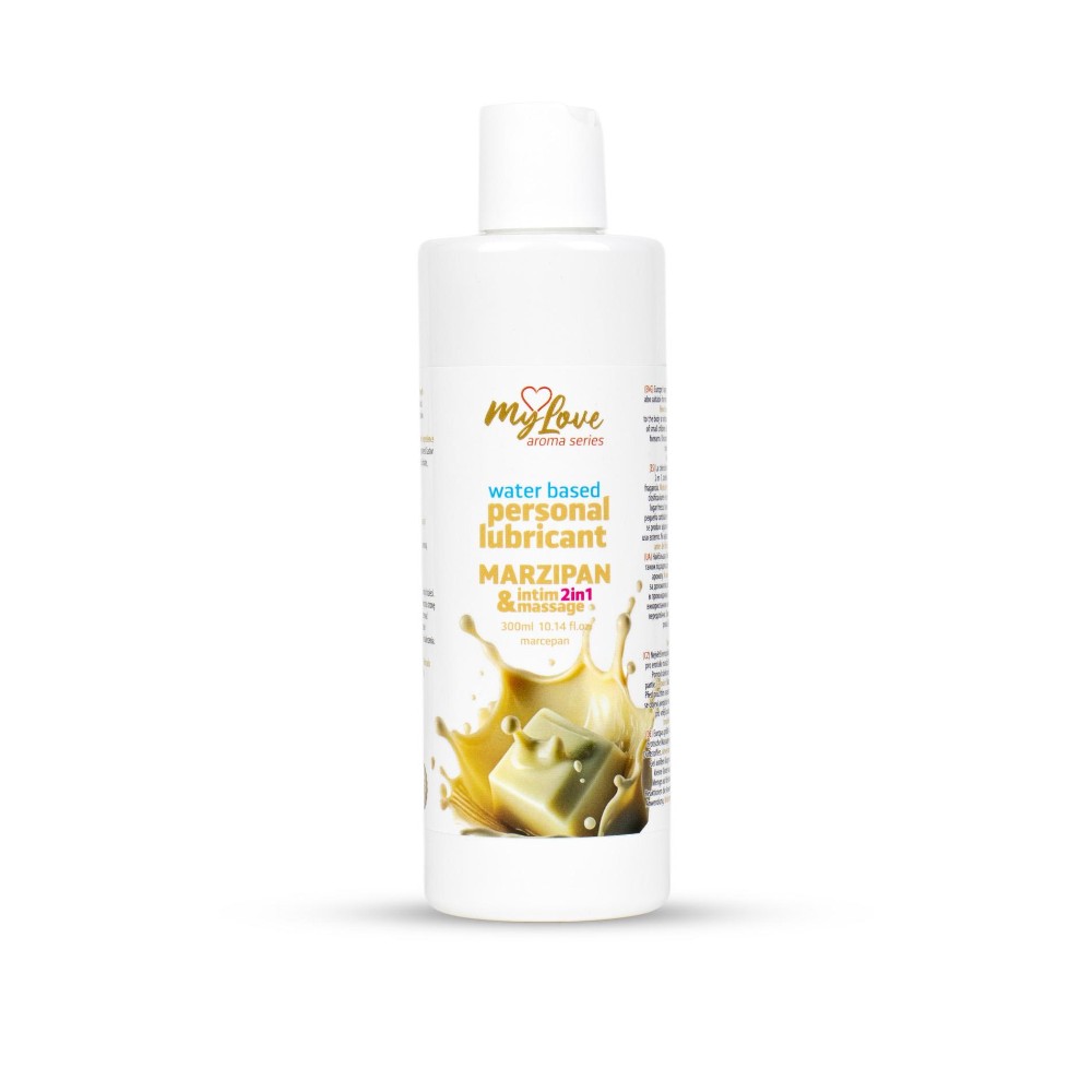 2в1 лубрикант та масажний гель - MyLove Aroma Series Intim&Massage Marzipan, 300 мл - зображення 1