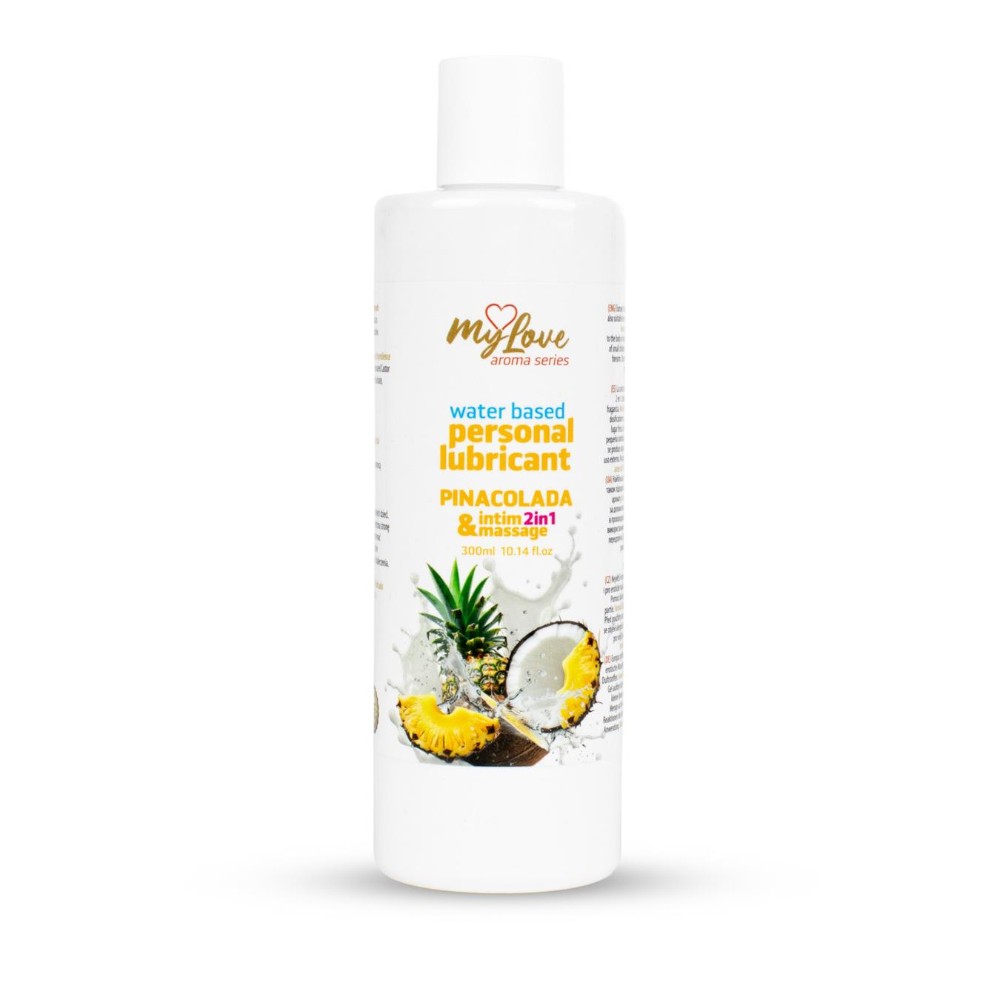 2в1 лубрикант та масажний гель - MyLove Aroma Series Intim&Massage Pinacolada, 300 мл - зображення 1