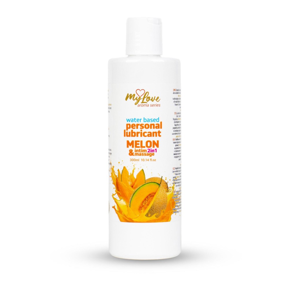 2в1 лубрикант та масажний гель - MyLove Aroma Series Intim&Massage Melon, 300 мл - зображення 1