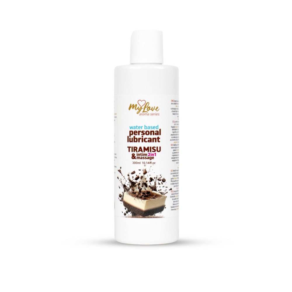 2в1 лубрикант та масажний гель - MyLove Aroma Series Intim&Massage Tiramisu, 300 мл - зображення 1