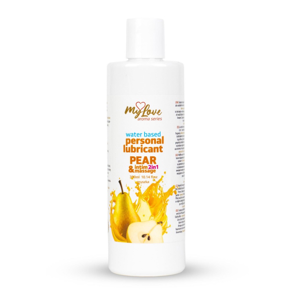 2в1 лубрикант та масажний гель - MyLove Aroma Series Intim&Massage Pear, 300 мл - зображення 1