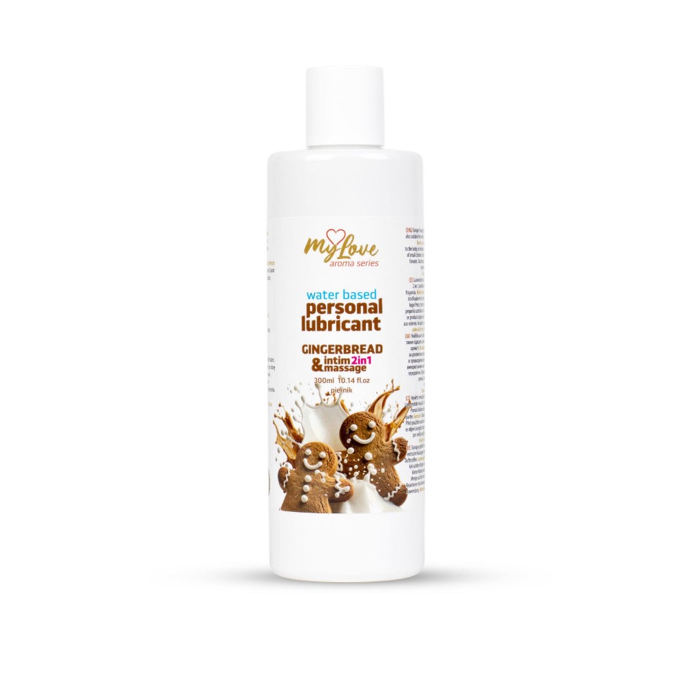 2в1 лубрикант та масажний гель - MyLove Aroma Series Intim&Massage Gingerbread, 300 мл - зображення 1