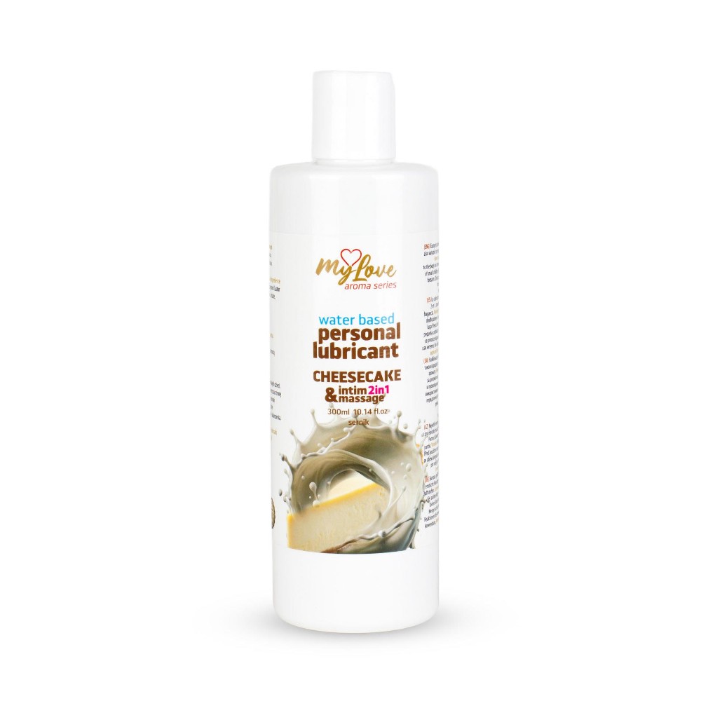 2в1 лубрикант та масажний гель - MyLove Aroma Series Intim&Massage Cheesecake, 300 мл - зображення 1