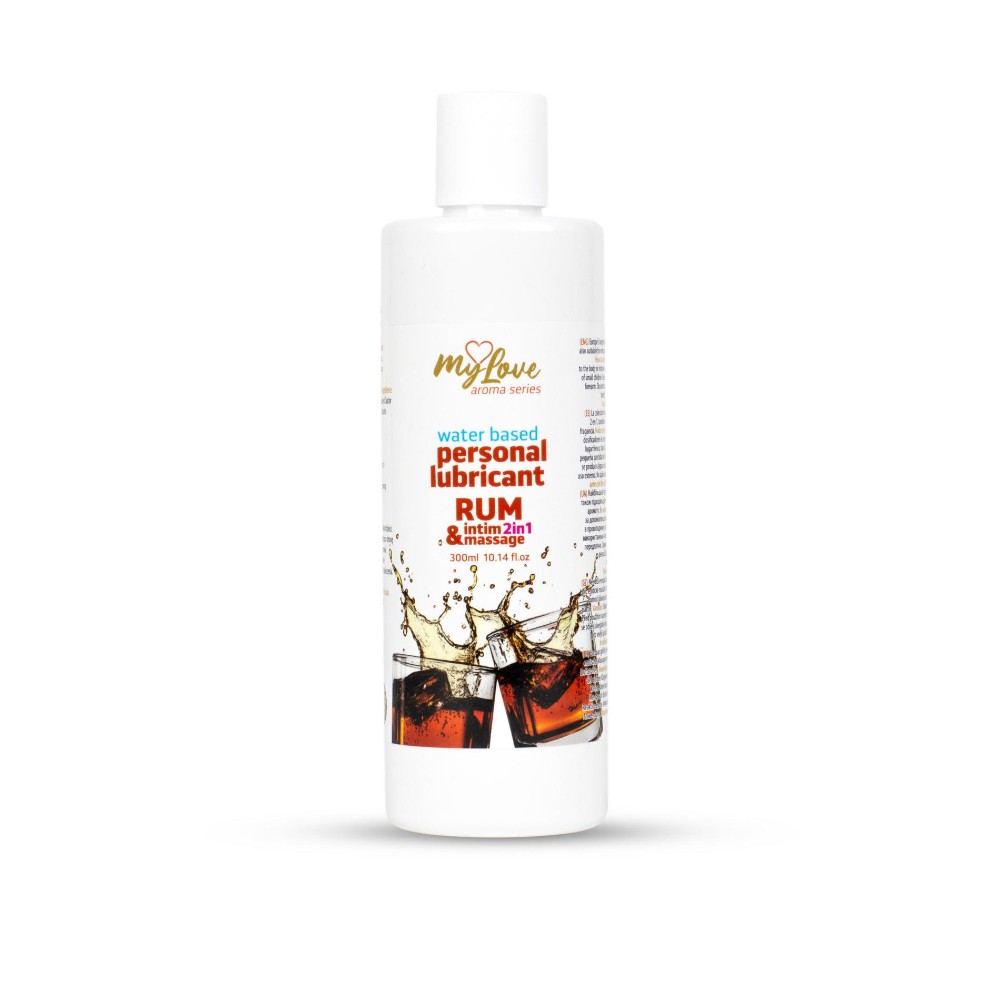 2в1 лубрикант та масажний гель - MyLove Aroma Series Intim&Massage Rum, 300 мл - зображення 1