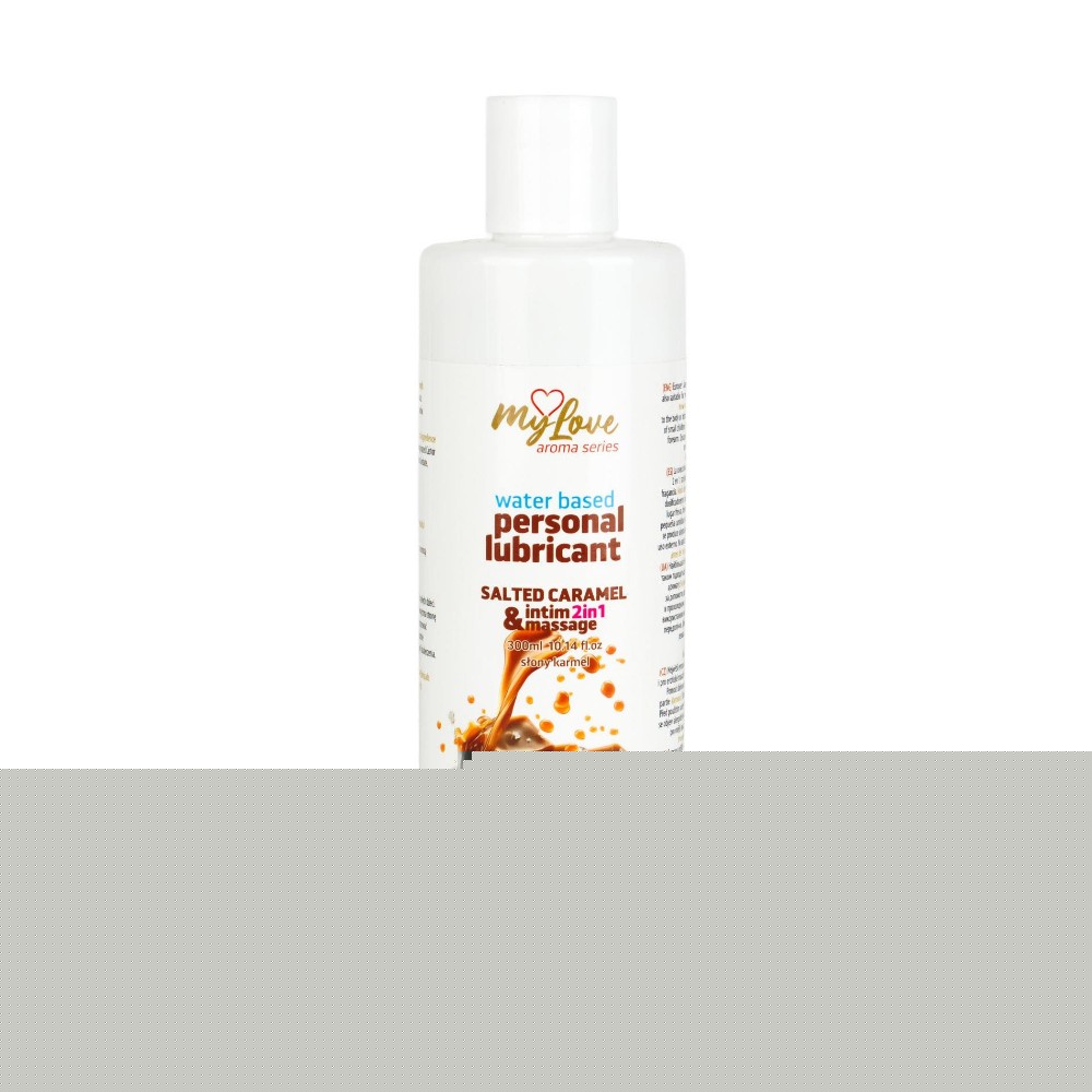 2в1 лубрикант та масажний гель - MyLove Aroma Series Intim&Massage Salted Caramel, 300 мл - зображення 1