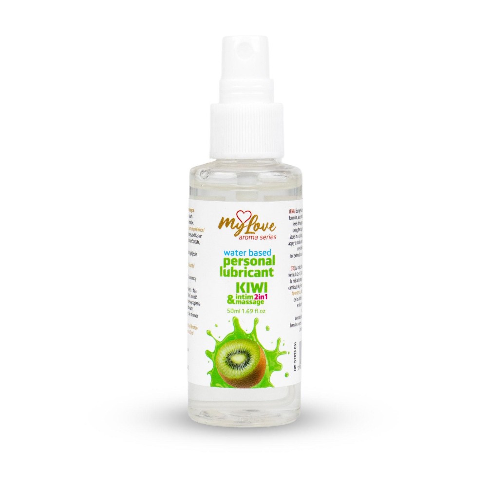 2в1 лубрикант та масажний гель - MyLove Aroma Series Intim&Massage Kiwi, 50 мл - зображення 1
