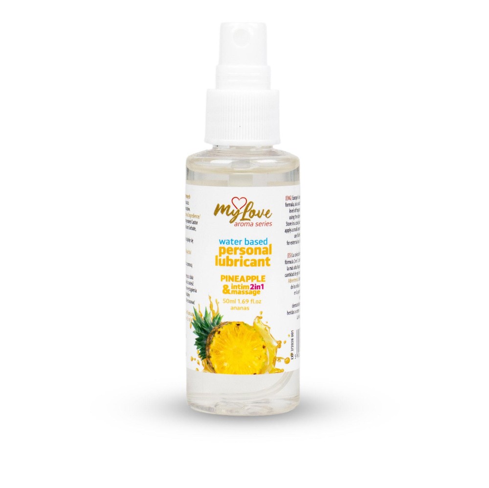 2в1 лубрикант та масажний гель - MyLove Aroma Series Intim&Massage Pineapple, 50 мл - зображення 1