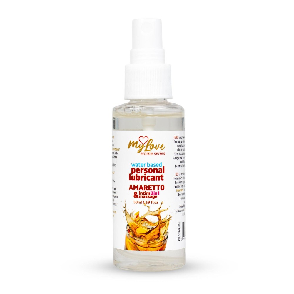 2в1 лубрикант та масажний гель - MyLove Aroma Series Intim&Massage Amaretto, 50 мл - зображення 1