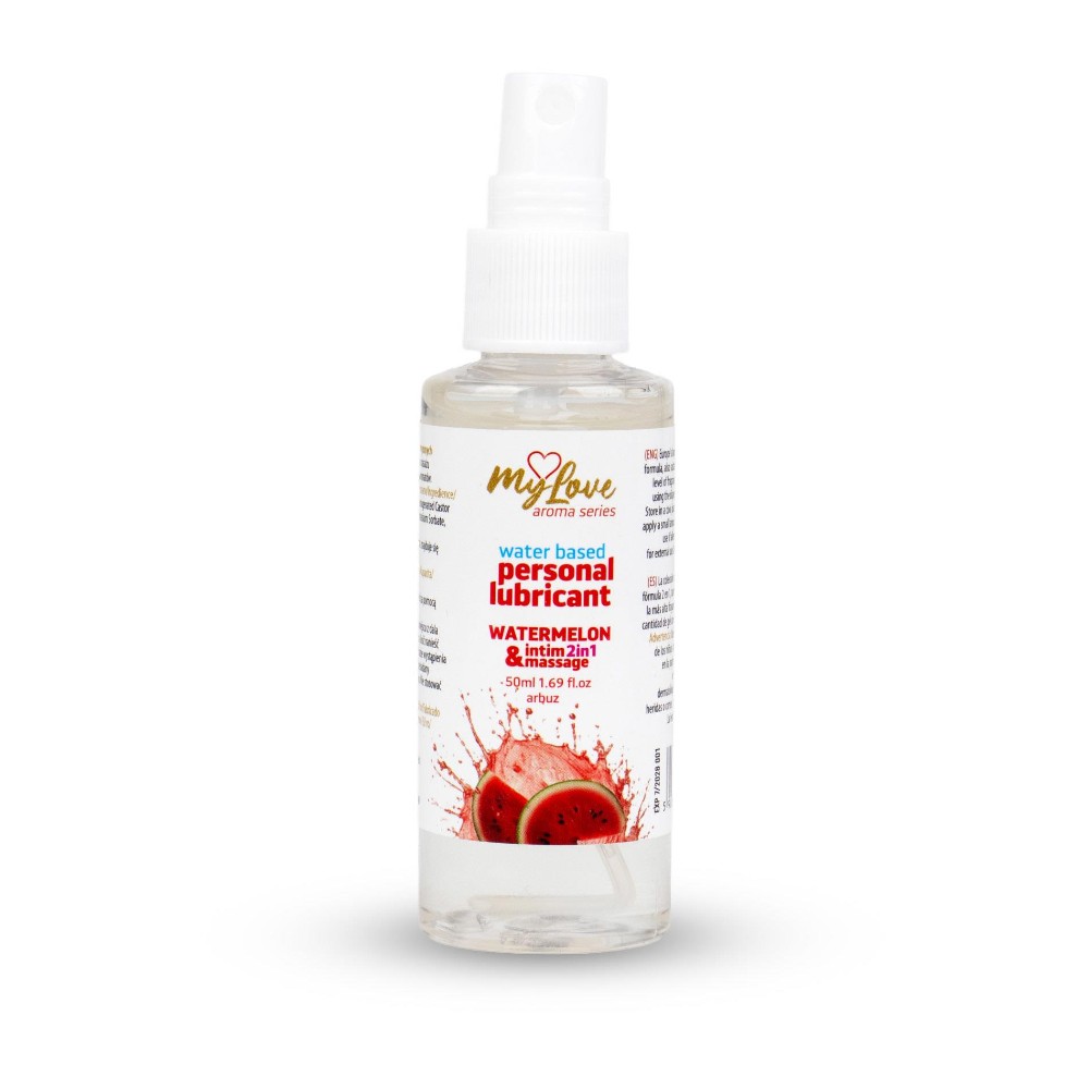 2в1 лубрикант та масажний гель - MyLove Aroma Series Intim&Massage Watermelon, 50 мл - зображення 1