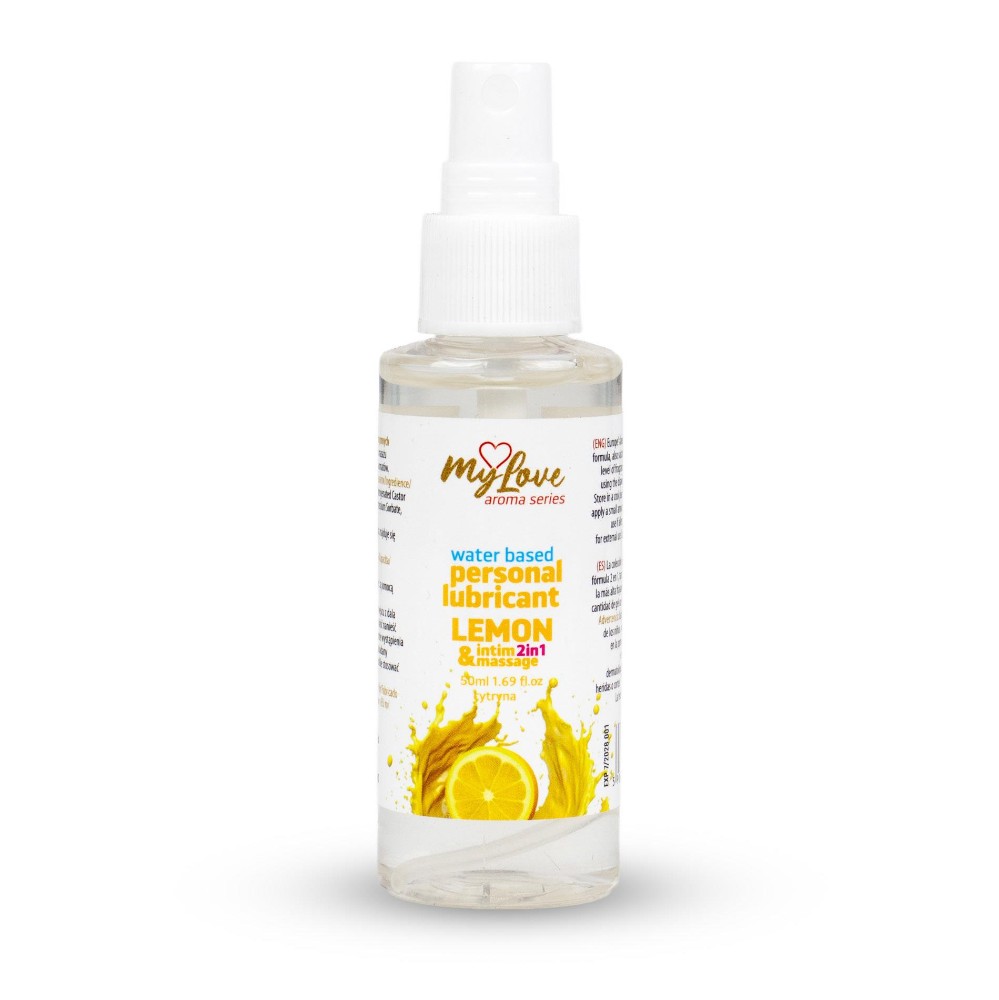 2в1 лубрикант та масажний гель - MyLove Aroma Series Intim&Massage Lemon, 50 мл - зображення 1