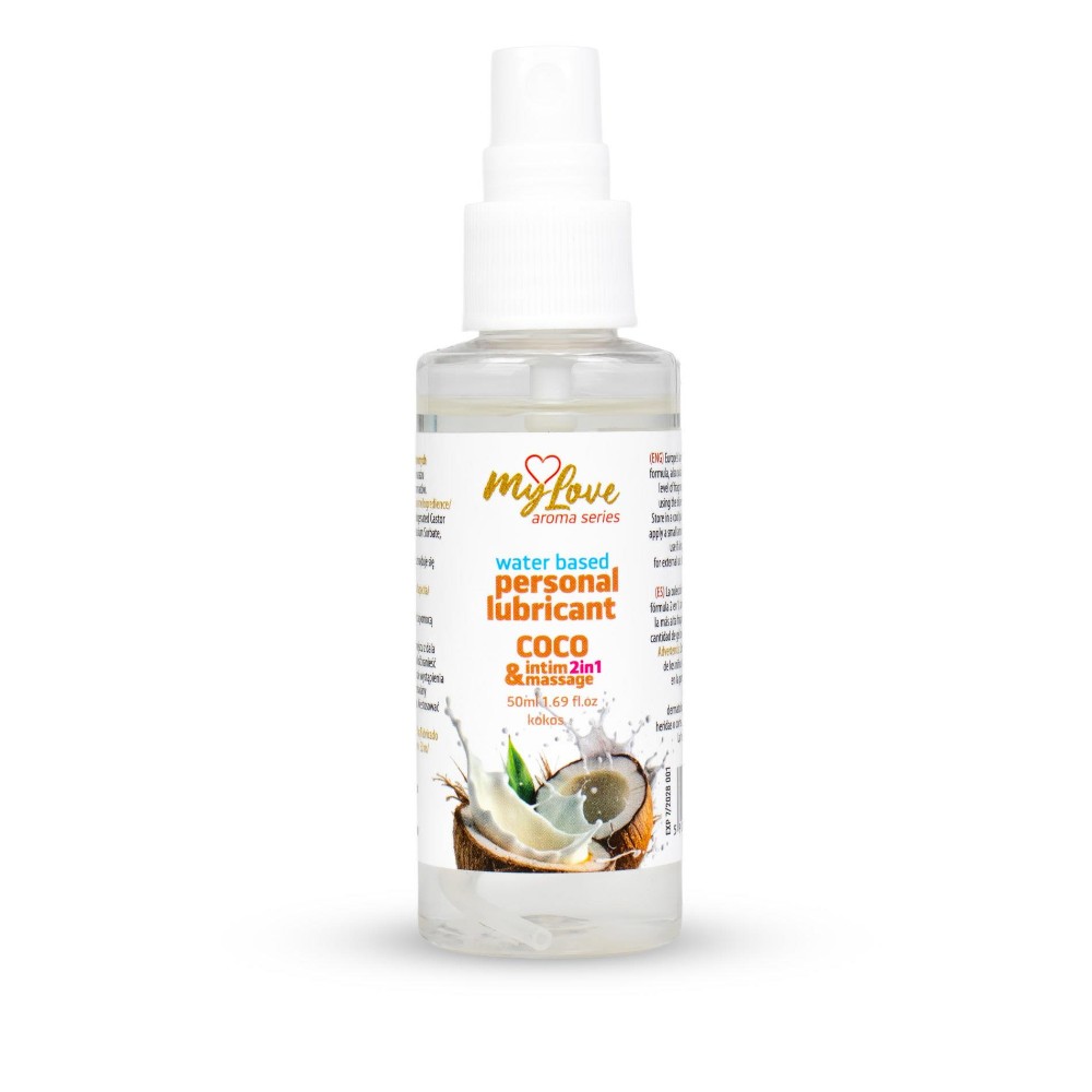 2в1 лубрикант та масажний гель - MyLove Aroma Series Intim&Massage Coco, 50 мл - зображення 1