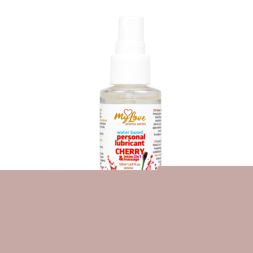 2в1 лубрикант та масажний гель - MyLove Aroma Series Intim&Massage Cherry, 50 мл - зображення 1